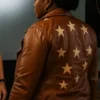 Ballard S01 Samira Parker Leather Brown Biker Jacket