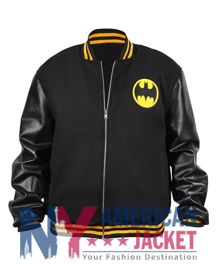 Batman Black Bomber Jacket