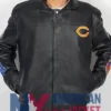 Bears Chicago Leather Black Jacket