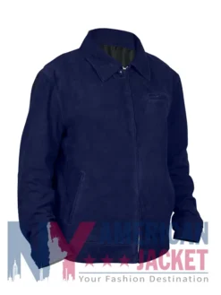 Beast in Me S01 The Rhys Blue Suede Matthew Jacket