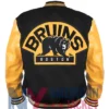 Boston Bruins Black And Yellow Wool Varsity Jacket