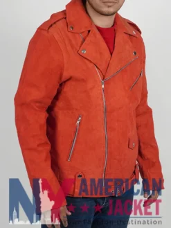Brando Suede Leather Biker Jacket