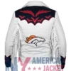 Broncos Denver Fringe Cheerleaders White Jacket