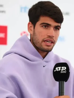 Carlos Alcaraz 2025 Queen’s Club Final Purple Hoodie