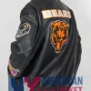 Chicago Bears Black Leather Jacket