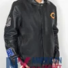 Chicago Black Leather Bears Jacket