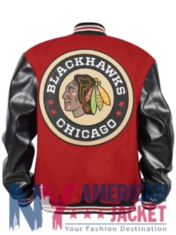 Chicago Blackhawks Red Classic Winter Coaches Varsity Jacket