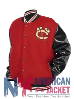 Chicago Blackhawks Red Winter Classic Coaches Varsity Jacket