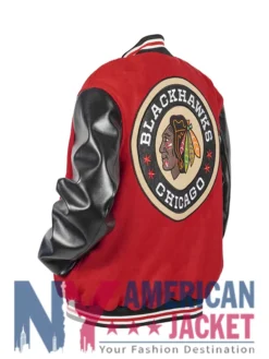 Chicago Blackhawks Winter Red Classic Coaches Varsity Jacket