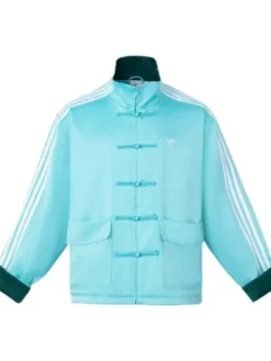 Chinese New Year Denim Green Mint Jacket