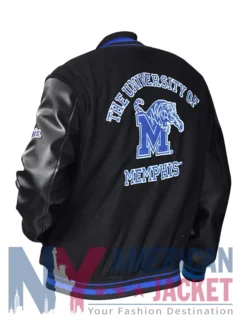 Classic University of Memphis Varsity Black Jacket