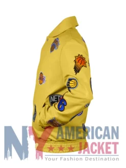 Collage Jeff NBA Hamilton Leather Teams Jacket