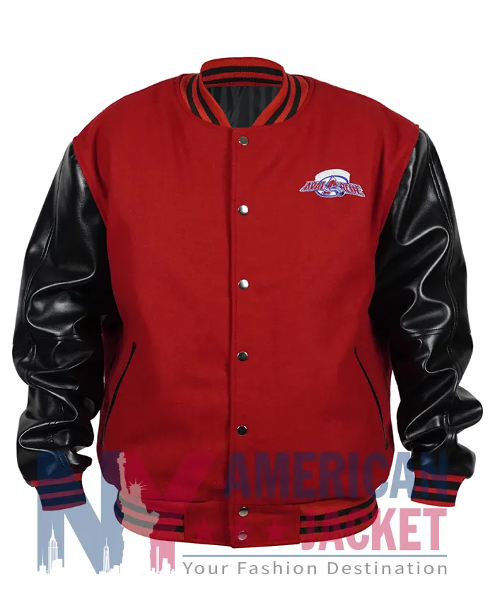 Colorado Avalanche Black And Red Varsity Jacket