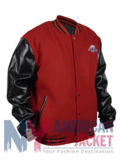 Colorado Avalanche Red And Black Varsity Jacket