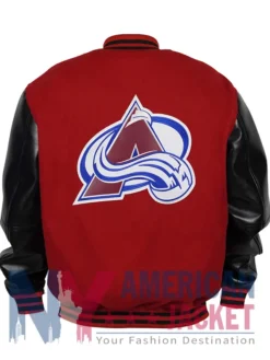 Colorado Avalanche Varsity Red And Black Jacket
