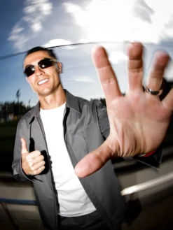 Cristiano Ronaldo Grey Cotton Jacket