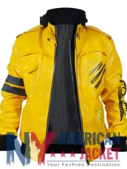 Cyberpunk Edgerunners 2077 David Hooded Yellow Jacket