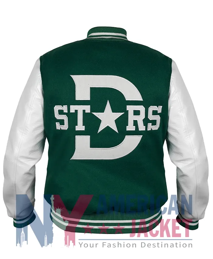 Dallas Stars Leather-Wool Varsity Jacket