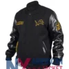 Detroit Lions Black Wool Varsity Jacket