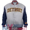 Detroit Varsity Tigers Navy And Gray Satin Jacket