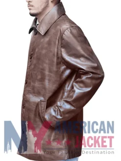 Distressed Dean Winchester Brown Leather Jacket