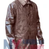 Distressed Dean Winchester Leather Brown Jacket