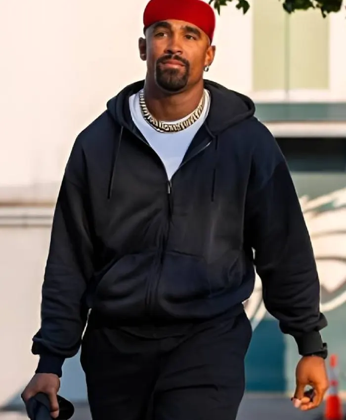 Eagles Training Camp Jalen Hurts Black Hoodie