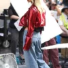 Elle Quist Manhattan 2025 Red Biker Jacket