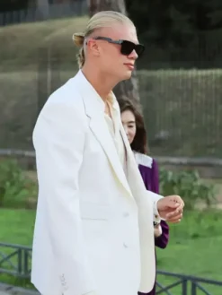 Erling Haaland 2025 Alta Moda Fashion Show White Blazer