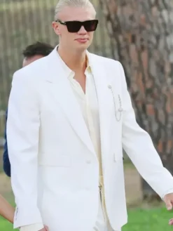 Erling Haaland Alta Moda Fashion Show 2025 White Blazer