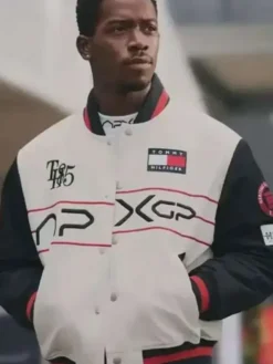 F1 Movie Damson Idris Racing Varsity Jacket