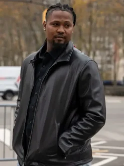 Federal Black Courthouse Luis Ortiz Leather Jacket