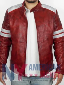 Fight Club Tyler Durden Leather Real Jacket