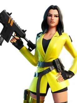 Fortnite Yellow Leather Blazer Jacket