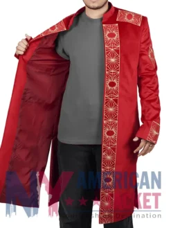 Foundation Asbaek S03 Pilou Maroon Trench Coat