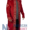 Foundation S03 Asbaek Pilou Maroon Trench Coat
