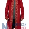 Foundation S03 Asbaek Pilou Trench Maroon Coat
