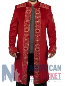 Foundation S03 Asbaek Pilou Trench Maroon Coat