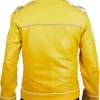 Freddie Mercury Leather Yellow Jacket