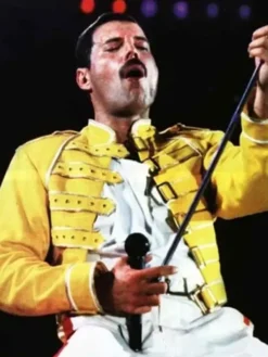 Freddie Mercury Yellow Leather Jacket