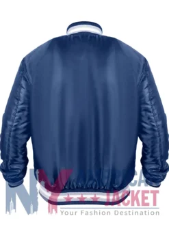 Georgetown Blue Varsity Satin Jacket