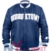 Georgetown Satin Varsity Blue Jacket