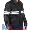 Good Will Hunting Matt Damon Black Leather Jacket