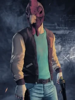 Handmade Varsity Hotline Miami Jacket