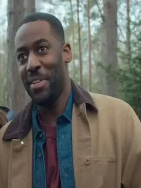 Hostage 2025 Ashley Thomas Brown Jacket