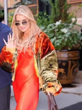 Jessica Simpson JFK Airport 2025 Jacket