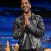 Kid Cudi The Tonight Show S12 Black Leather Jacket