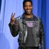 Kid Cudi The Tonight Show S12 Leather Black Jacket