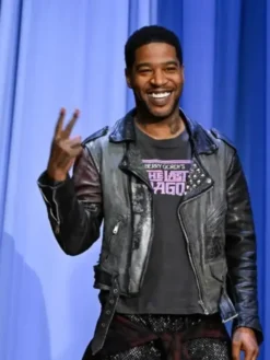 Kid Cudi The Tonight Show S12 Leather Black Jacket