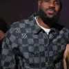 LeBron Checkered James Grey And White Jacket